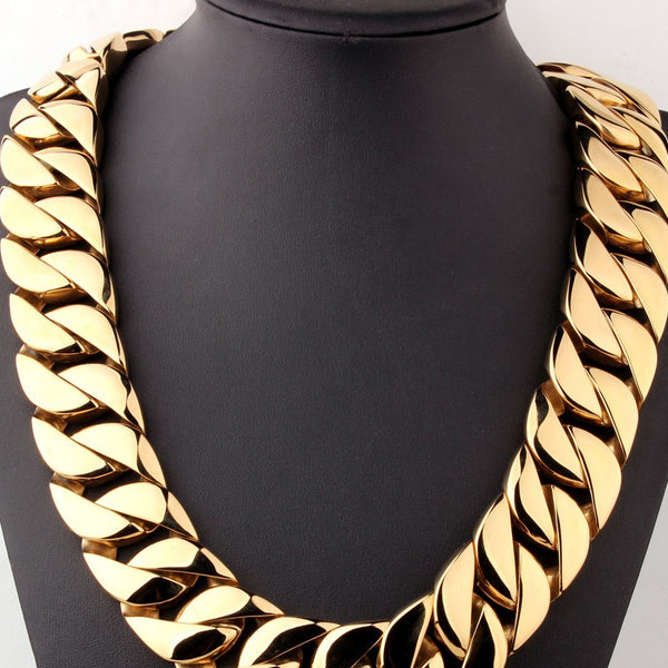 Men's Titanium Steel Vacuum Plating Casting Necklace