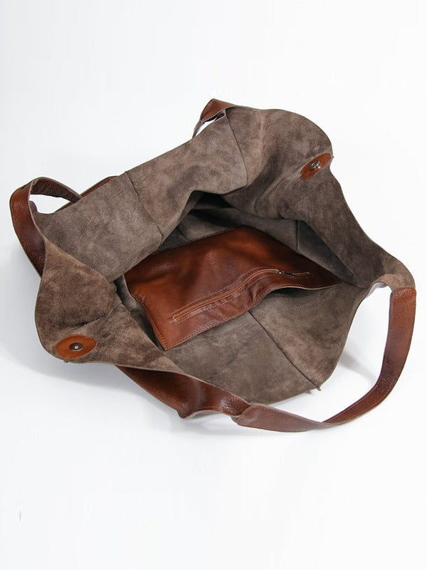 Vintage Large Capacity Soft Leather Big Bag