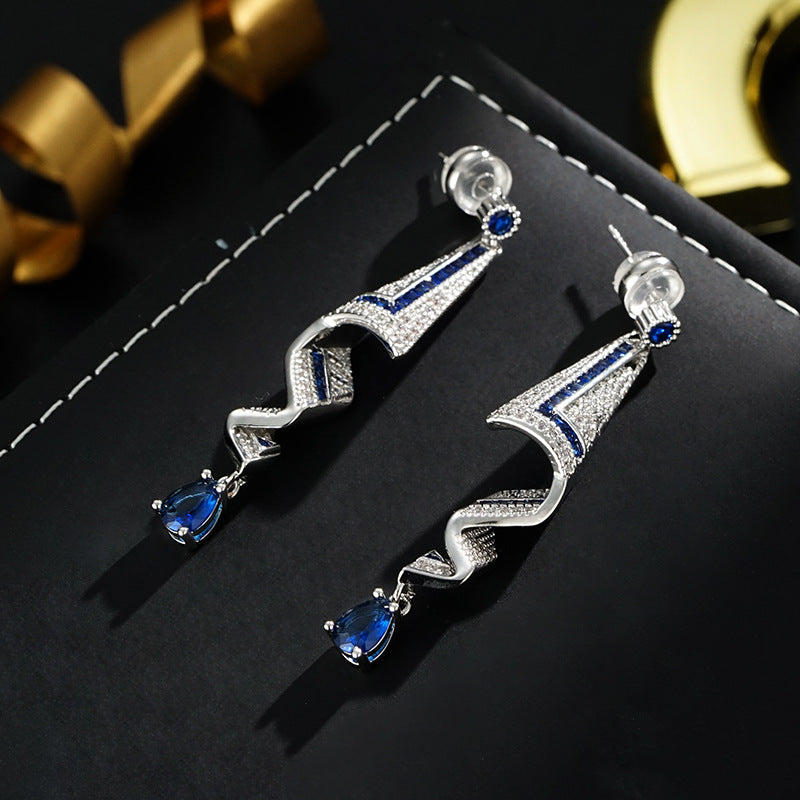 Retro Satin-Style High-End Design Earrings