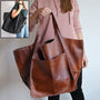 Vintage Large Capacity Soft Leather Big Bag