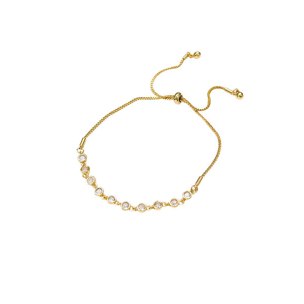 French Retro Adjustable Zircon Fashion Bracelet