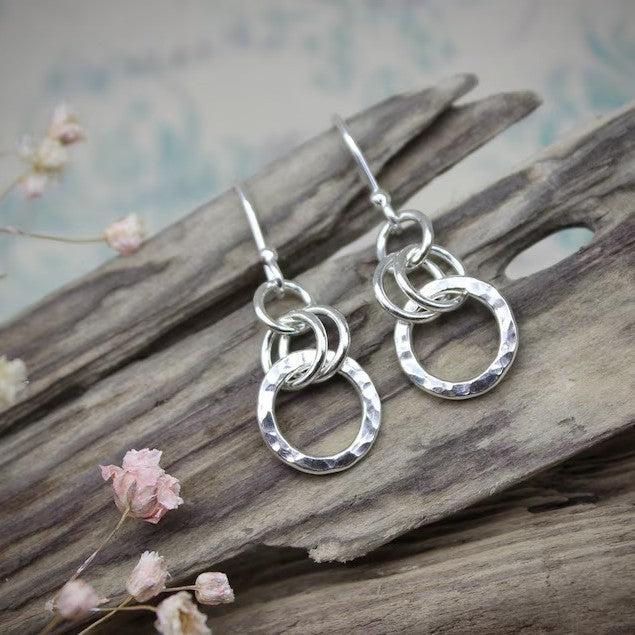 Retro Minimalist Round Hoop Earrings