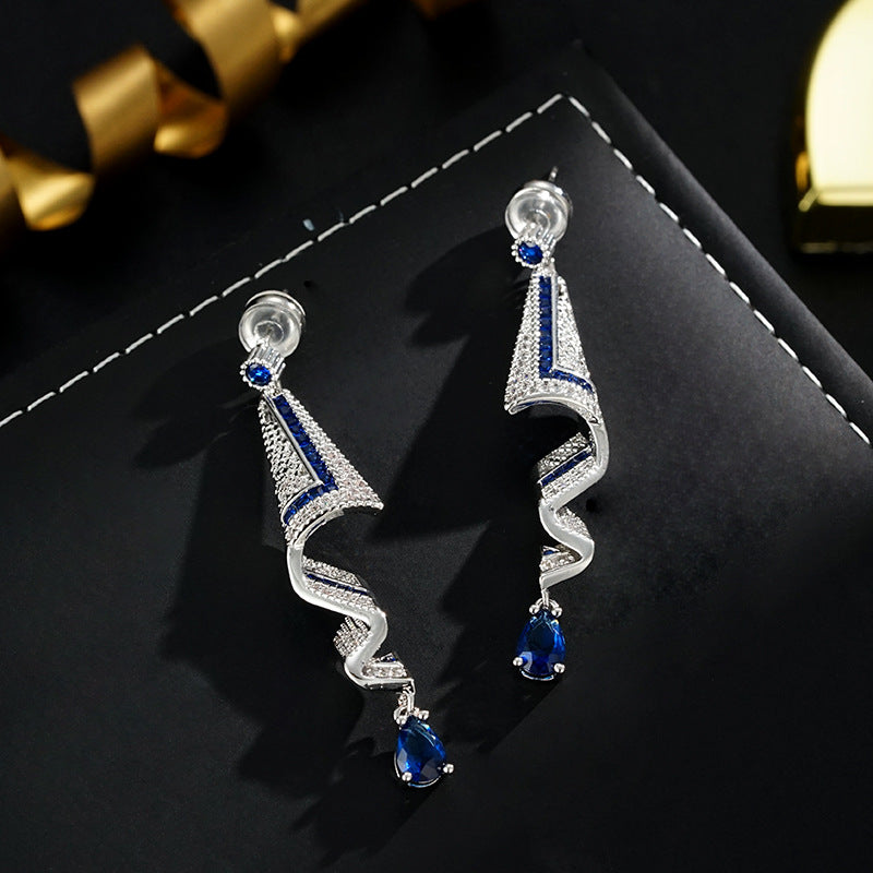 Retro Satin-Style High-End Design Earrings