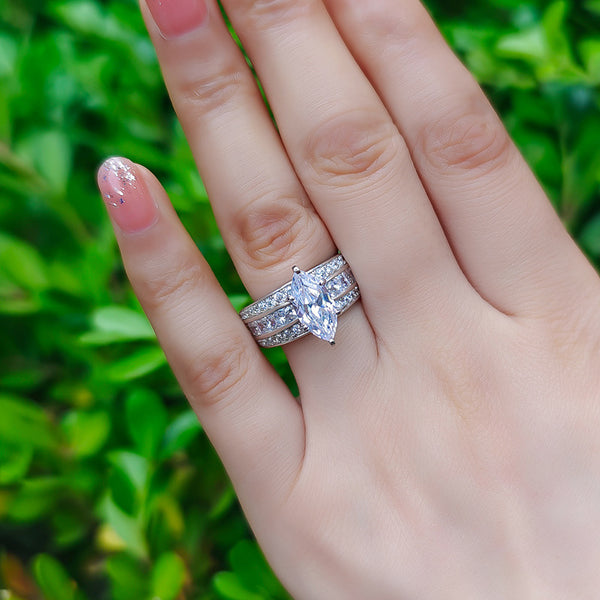 European & American Fashion Inlaid Rings -Stylish Design for Women