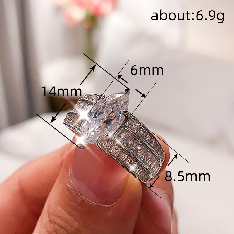 European & American Fashion Inlaid Rings -Stylish Design for Women