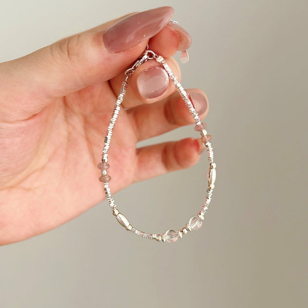 925 Sterling Silver Beaded Bracelet — Unique Women’s Design