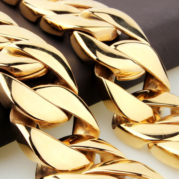 Men's Titanium Steel Vacuum Plating Casting Necklace