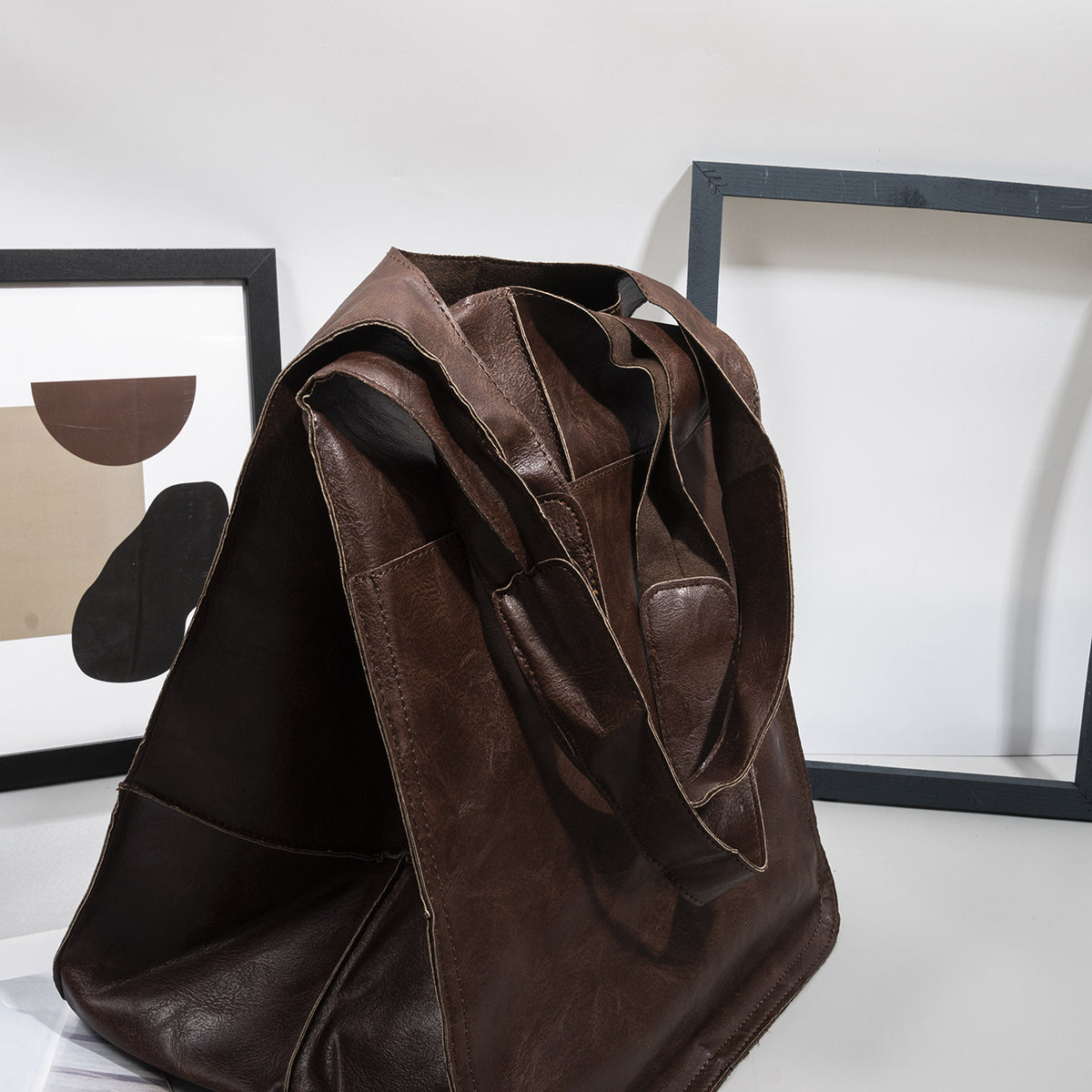 Vintage Large Capacity Soft Leather Big Bag