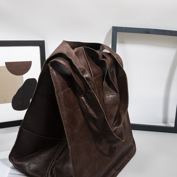 Vintage Large Capacity Soft Leather Big Bag
