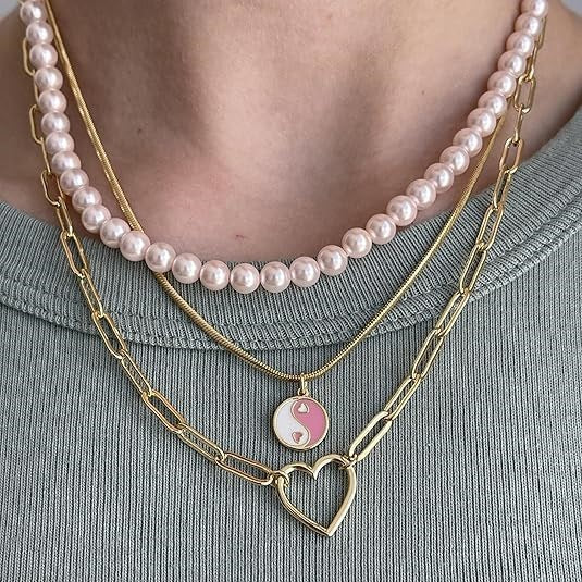 Stainless Steel Paperclip Twist Necklace