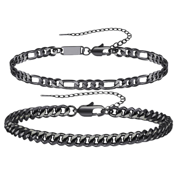 Men’s Cuban Chain Bracelet Set