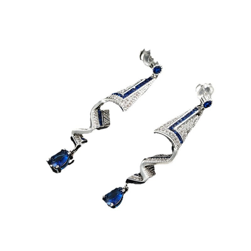 Retro Satin-Style High-End Design Earrings