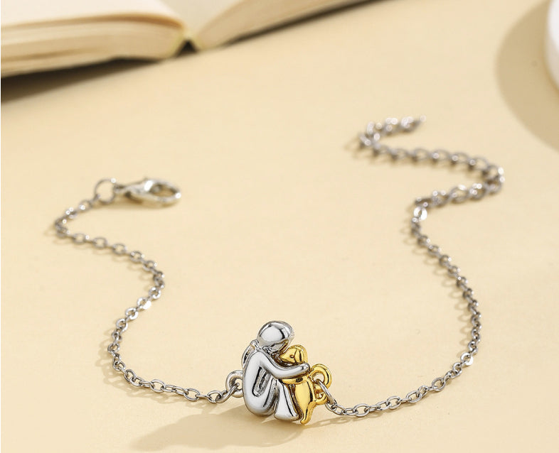 Woven Couple Bracelet with Carrying Strap