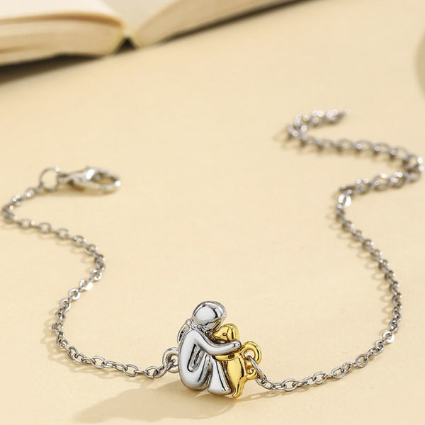 Woven Couple Bracelet with Carrying Strap