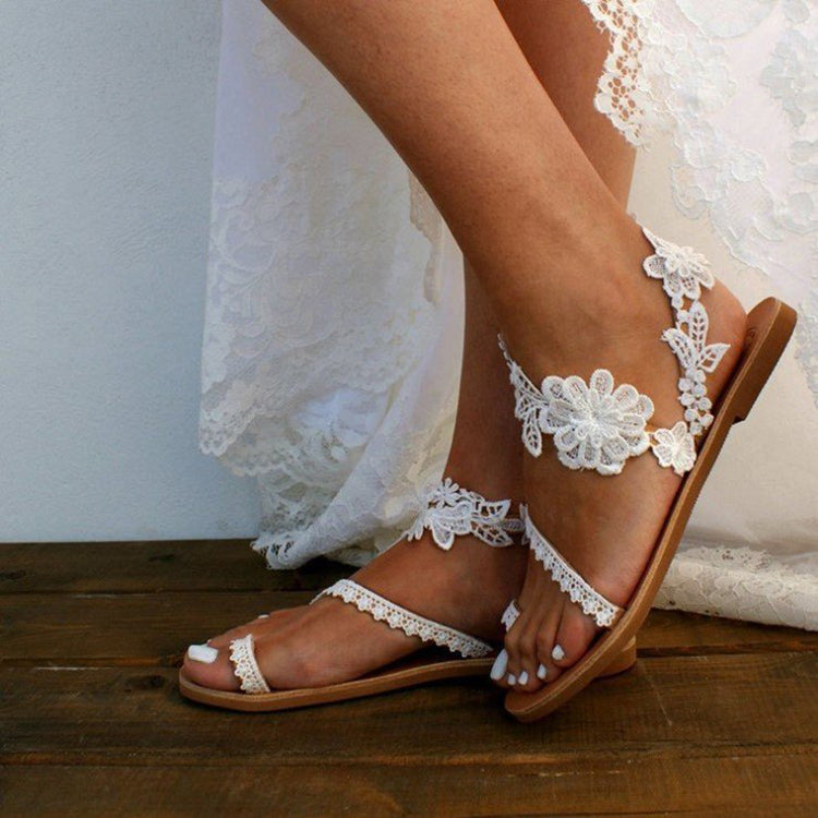 Lace Sandals Bohemia Beach Shoes