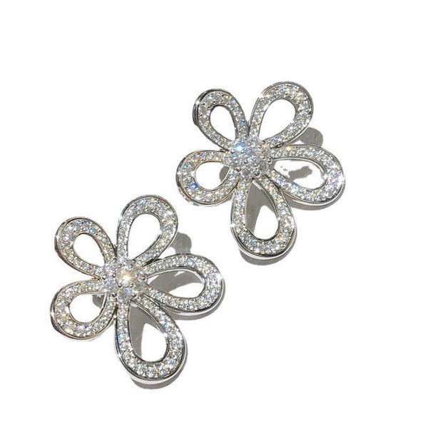 Hollow Sunflower Earrings For Women