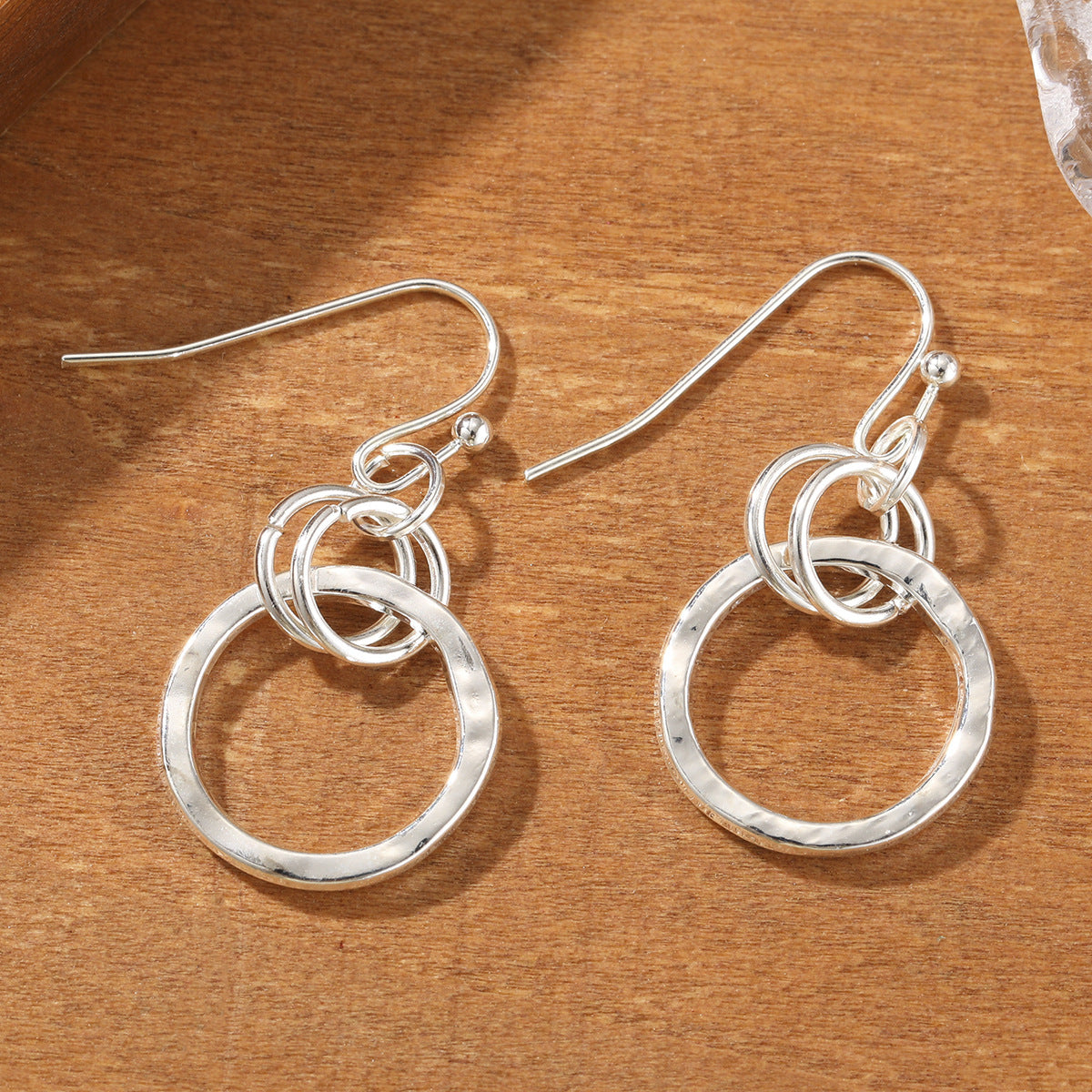 Retro Minimalist Round Hoop Earrings