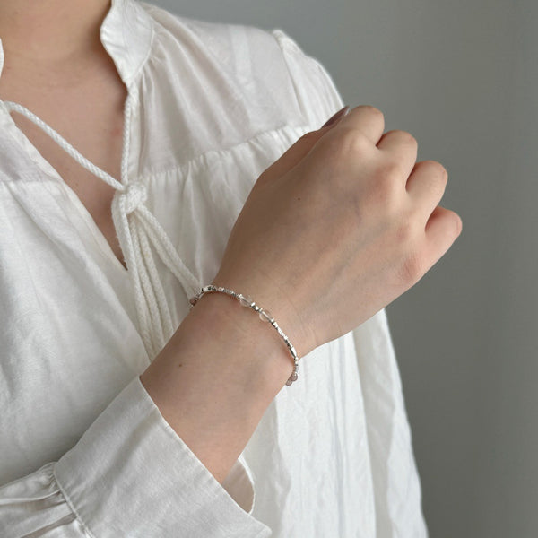 925 Sterling Silver Beaded Bracelet — Unique Women’s Design