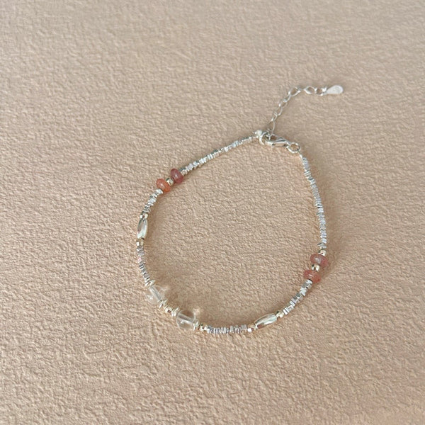 925 Sterling Silver Beaded Bracelet — Unique Women’s Design