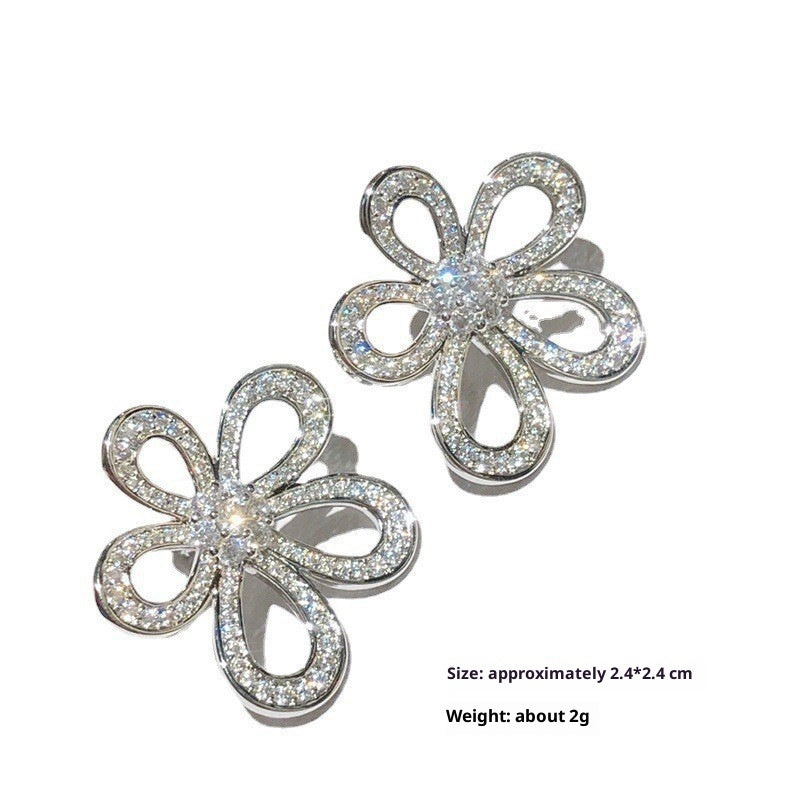 Hollow Sunflower Earrings For Women