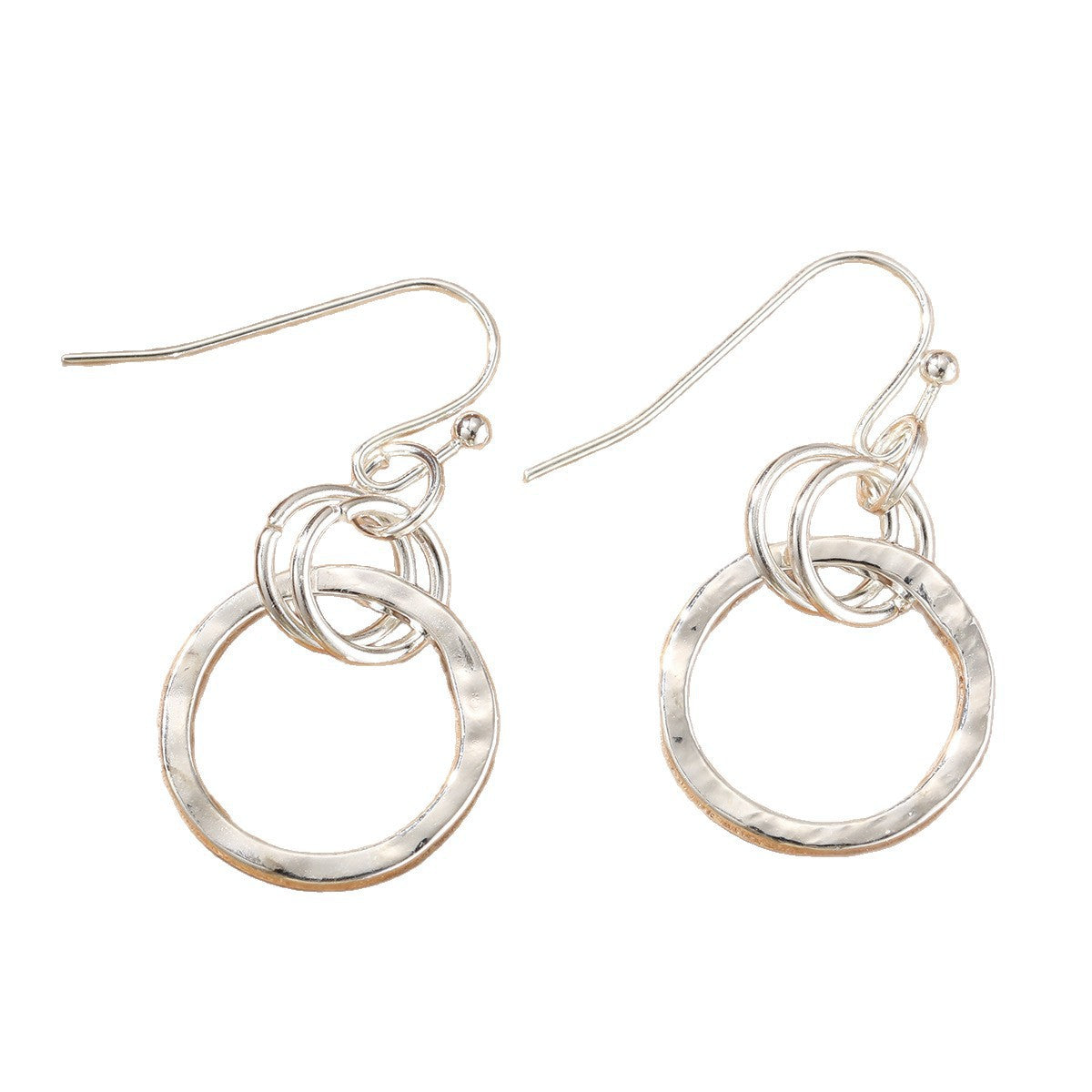 Retro Minimalist Round Hoop Earrings