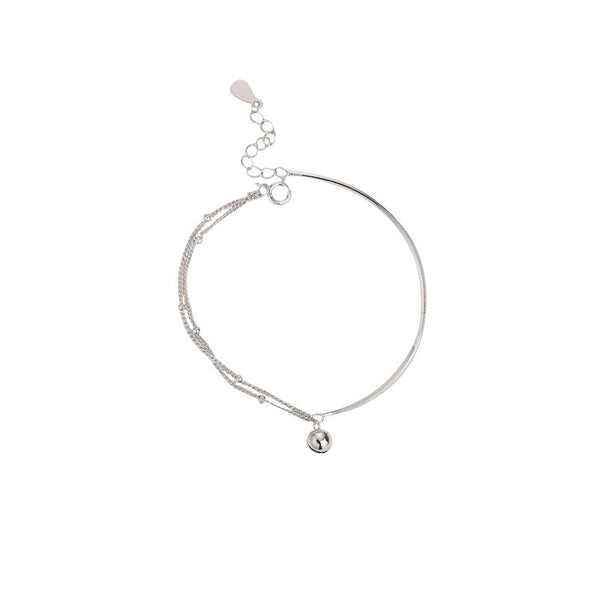 Minimalist Asymmetric Double‑Layer Bracelet - Perfect Girlfriend Gift