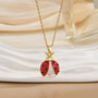 Cartoon Ladybug Pendant Necklace – Seven-Spotted Beetle Personality Design