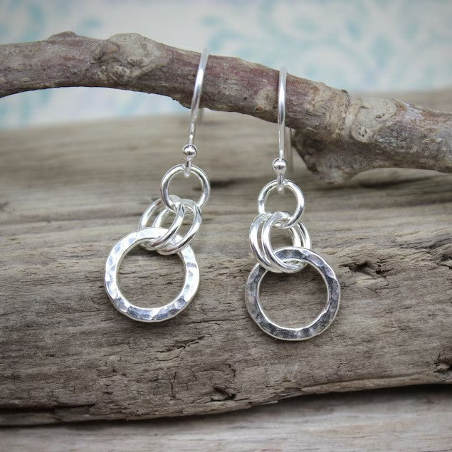 Retro Minimalist Round Hoop Earrings