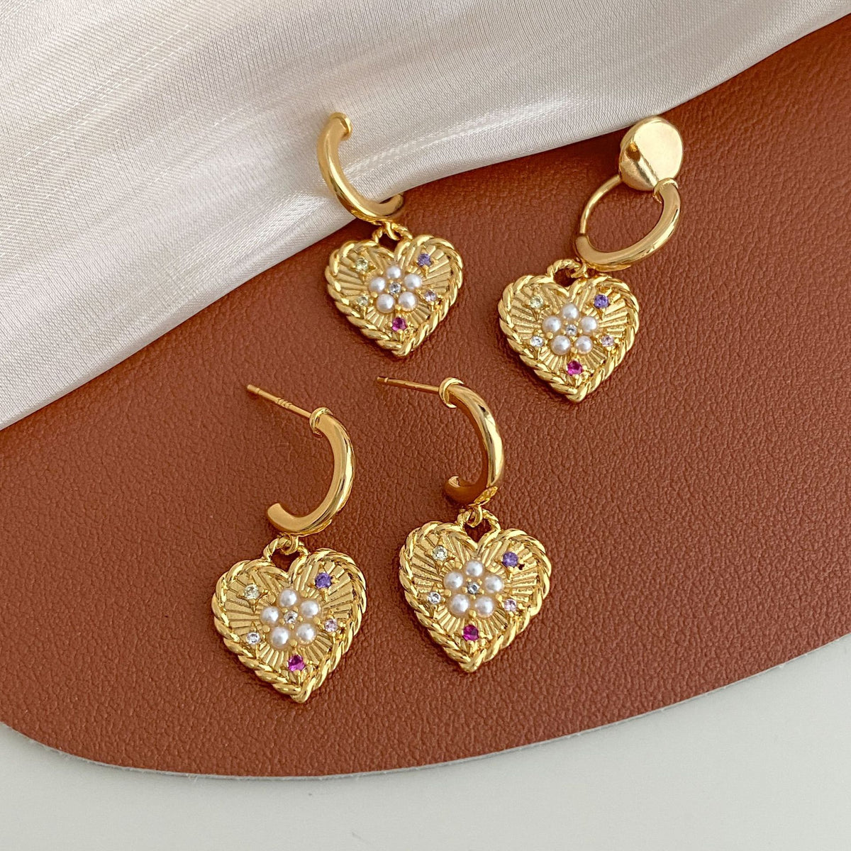 Pearl C-Shaped Earrings – Light Luxury, High-End Elegant Design